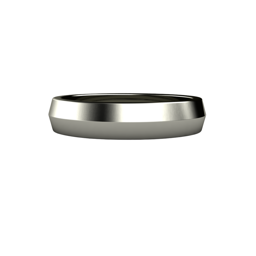 5mm Knife Edge Wedding Band | 14K Gold Comfort Fit Wedding Ring, Rare Earth Jewelry