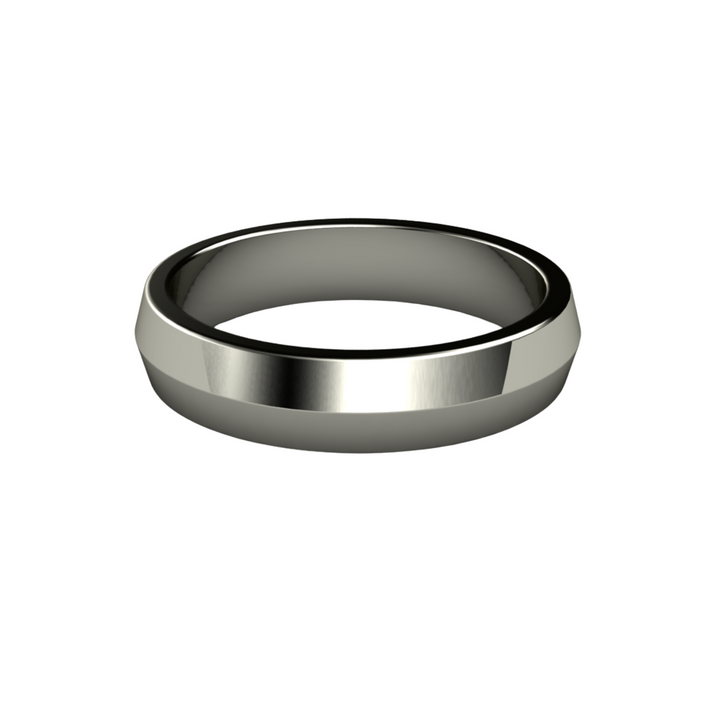 5mm Knife Edge Wedding Band | 14K Gold Comfort Fit Wedding Ring, Rare Earth Jewelry