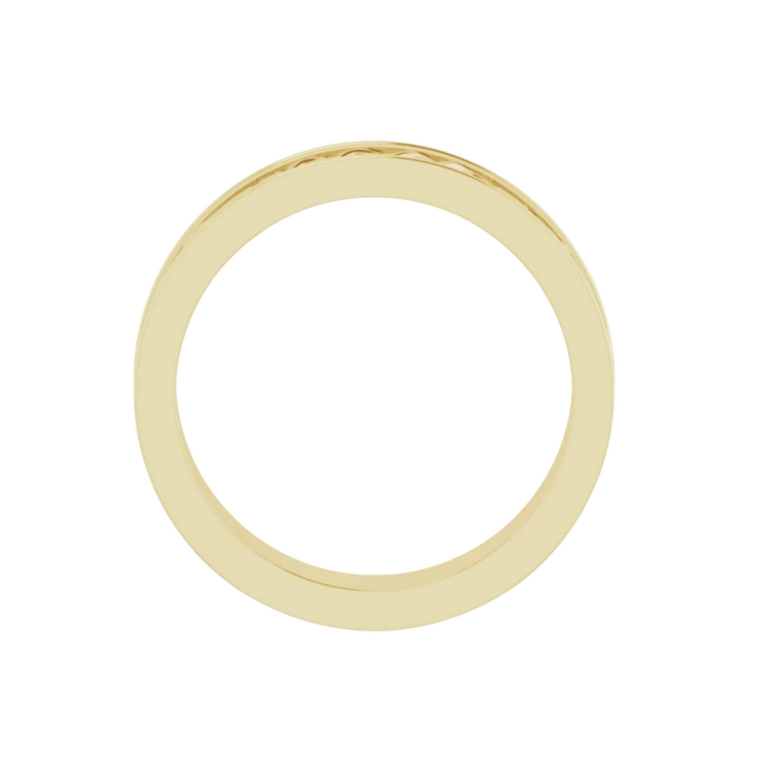 6mm Irish Wedding Band | 14K Gold Celtic Knot Wedding Ring for Men and Women, Rare Earth Jewelry