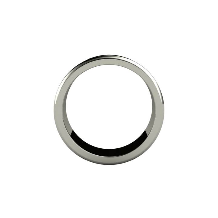 8mm Flat Comfort Fit Wedding Band | 14K Gold Wedding Ring for Men or Women, Rare Earth Jewelry