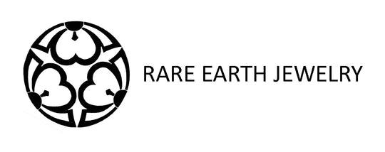 Rare Earth Jewelry logo – black floral emblem