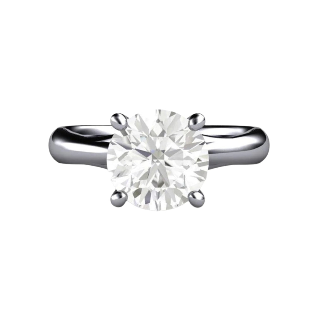 2 Carat Lab Grown Diamond Engagement Ring | Vintage Solitaire with Filigree in 14K or 18K Gold Platinum | Rare Earth Jewelry