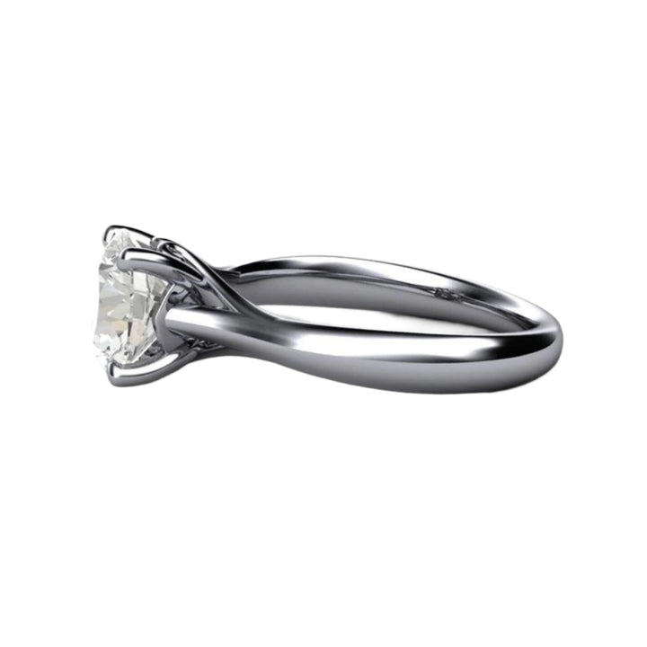 2 Carat Lab Grown Diamond Engagement Ring | Vintage Solitaire with Filigree in 14K or 18K Gold Platinum | Rare Earth Jewelry