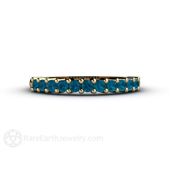 Reserved London Blue Topaz Band December Birthstone Ring Size 11.5, Rare Earth Jewelry