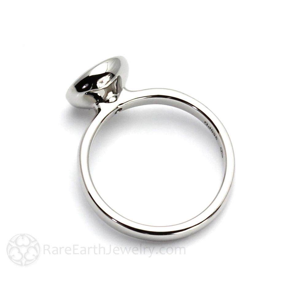 Bezel Set Moissanite Engagement Ring | 1ct Round Forever One Moissanite Solitaire, Rare Earth Jewelry