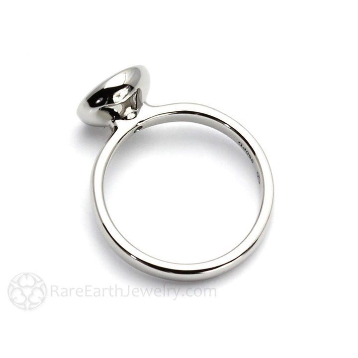 Bezel Set Moissanite Engagement Ring | 1ct Round Forever One Moissanite Solitaire, Rare Earth Jewelry
