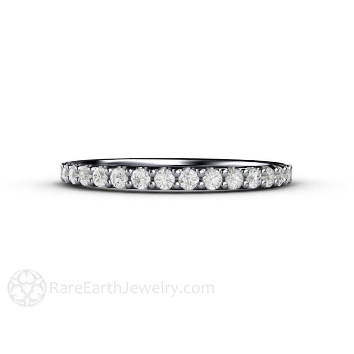 1.9mm Pave Diamond Wedding Ring | Classic Natural Diamond Band in Gold or Platinum, Rare Earth Jewelry