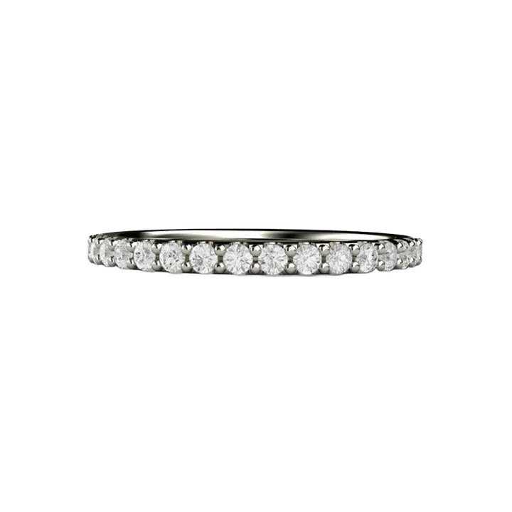 1.9mm Pave Diamond Wedding Ring | Classic Natural Diamond Band in Gold or Platinum, Rare Earth Jewelry