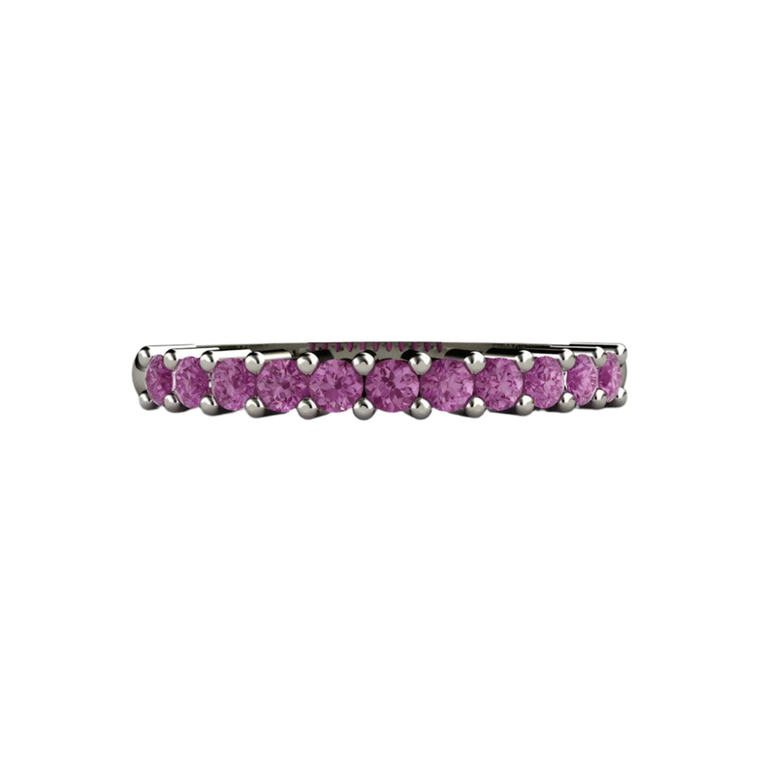 Purple Diamond Wedding Ring Anniversary Band or Stacking Ring, Rare Earth Jewelry