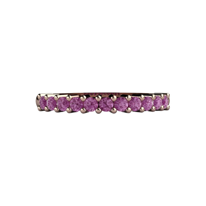 Purple Diamond Wedding Ring Anniversary Band or Stacking Ring, Rare Earth Jewelry