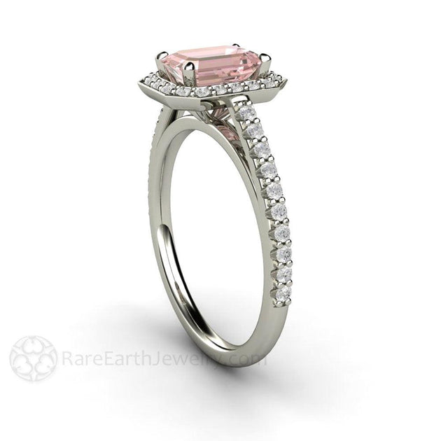 Light clearance pink moissanite