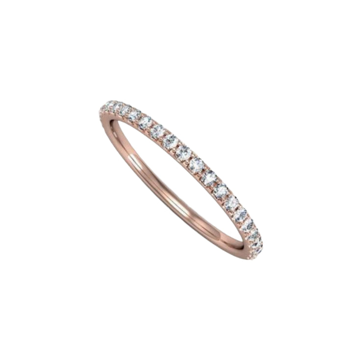 Matching Diamond Wedding Band for Round Diamond Engagement Ring Vintage Style Cluster Halo | Rare Earth Jewelry