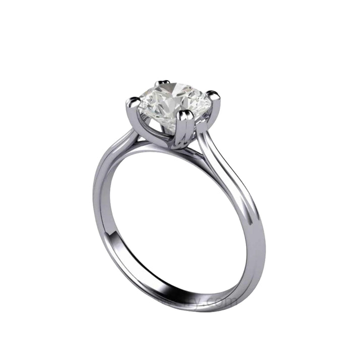 1.5 Carat Forever One Colorless Moissanite Ring, Classic Solitaire Engagement Ring