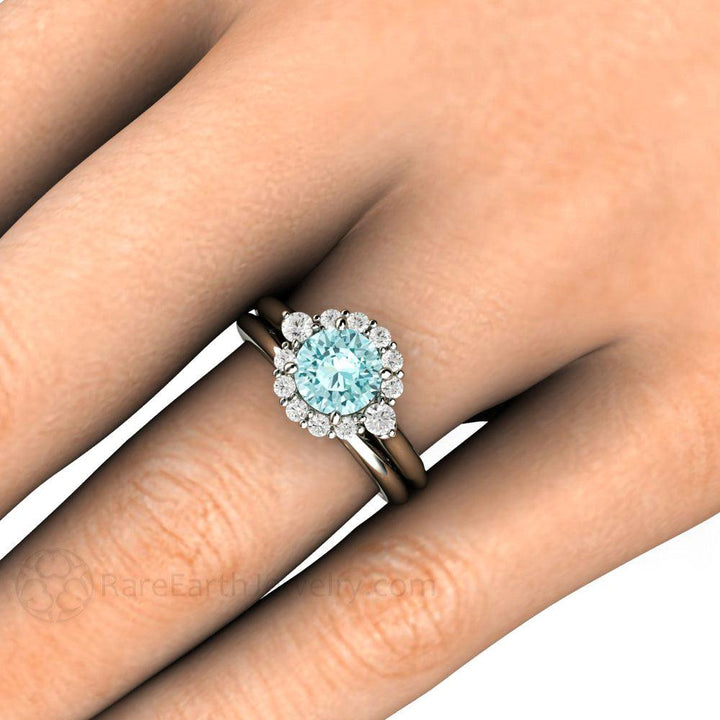 Reserved for Danielle Vintage Pink Tourmaline Engagement Ring Diamond Cluster with Filigree, Rare Earth Jewelry