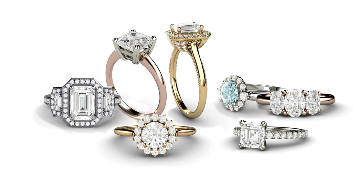 Diamond Alternative Engagements - Rare Earth Jewelry