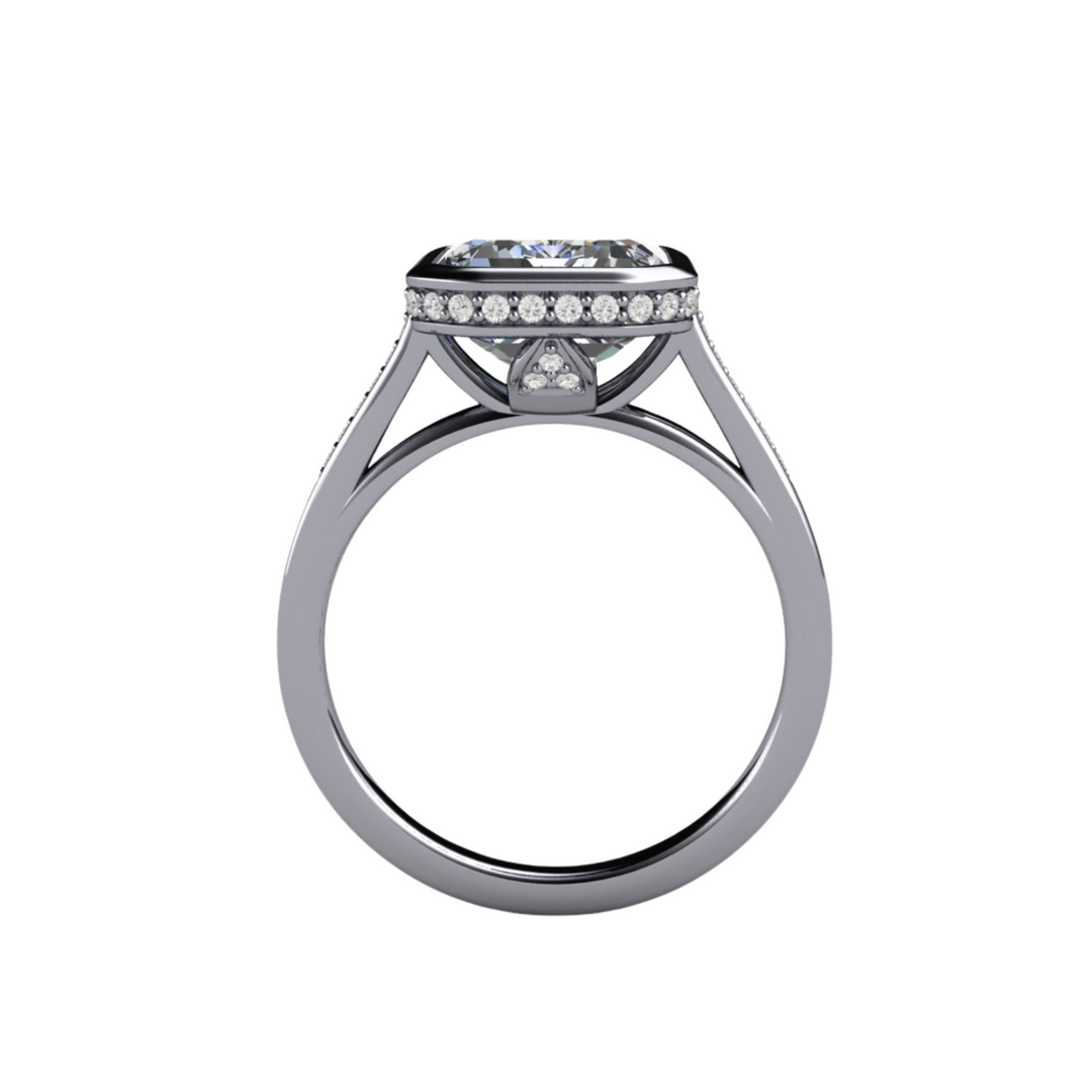 Reserved for Patrick | 20% Layaway Deposit Custom Gray Moissanite Engagement Ring