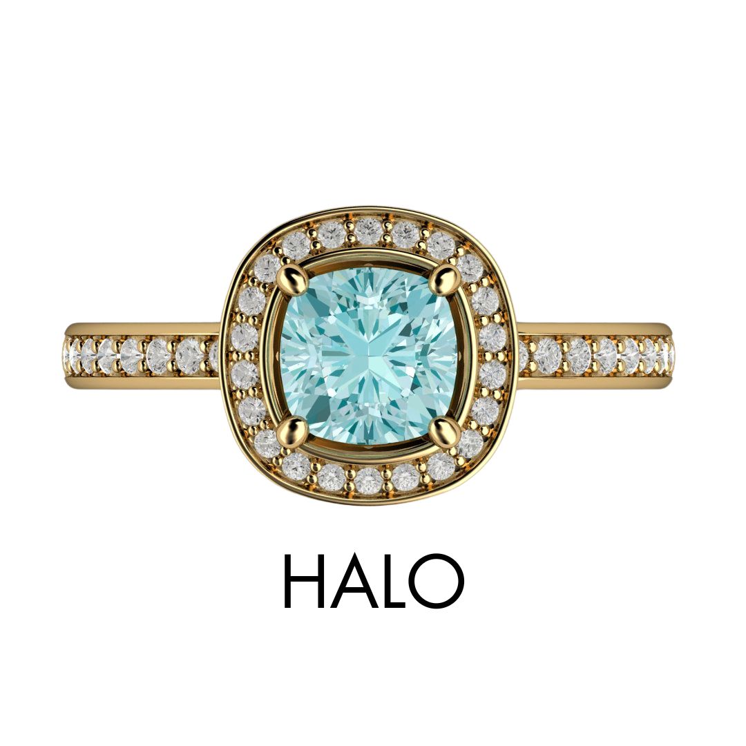 Shop by Style Halo Ring Icon