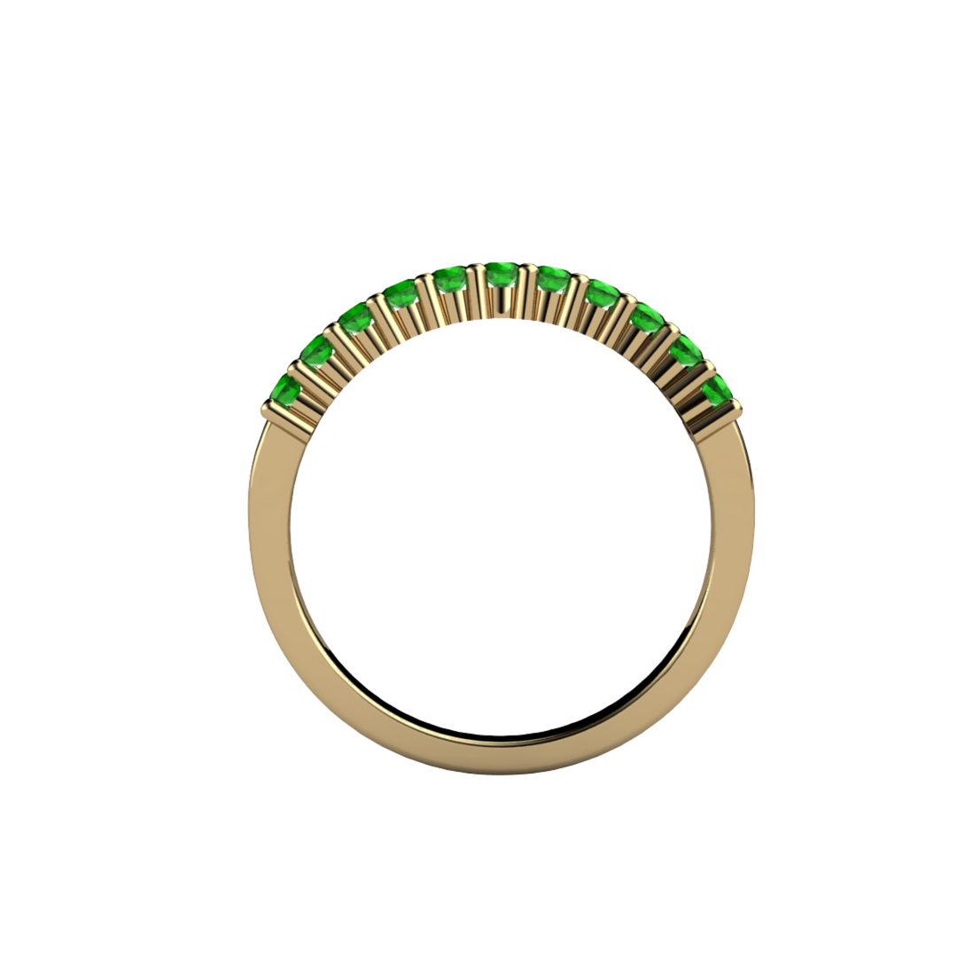 Profile View Tsavorite Garnet Ring | Rare Earth Jewelry