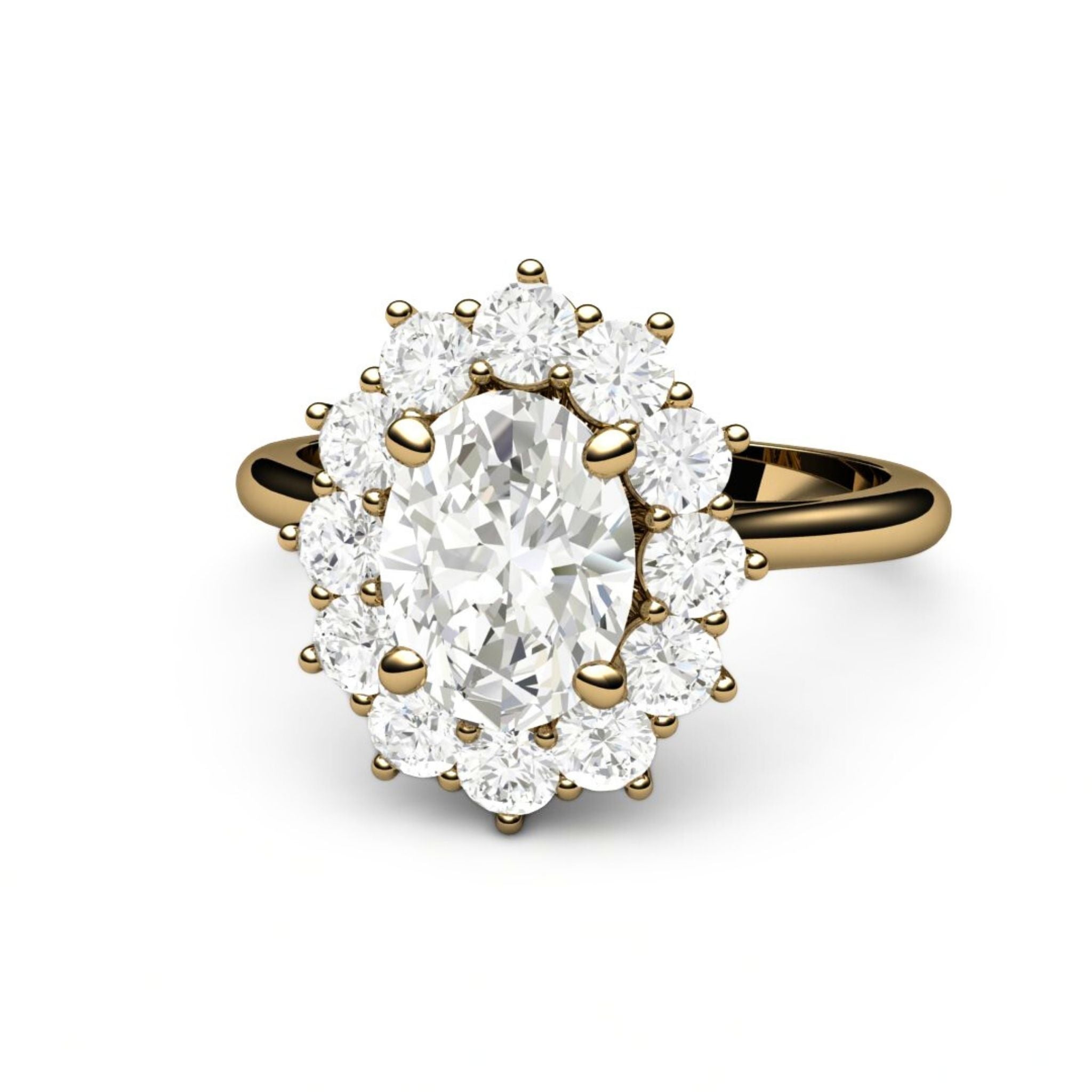 2ct Moissanite ring vintage oval moissanite engagement ring rose gold –  Ohjewel
