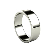 7mm Wedding Ring Flat Comfort Fit Mens and Womens Wedding Band in 14K Gold from  Rare Earth Jewelry