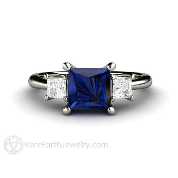 Princess Cut Art Deco Sapphire Ring | LUO