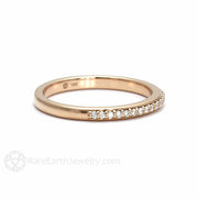 Morganite Cushion Halo Engagement Ring with Diamonds 14K Rose Gold - Wedding Set - Rare Earth Jewelry
