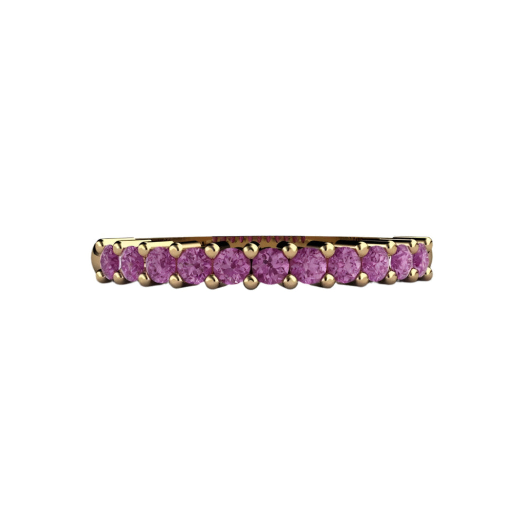 Purple Diamond Wedding Ring Anniversary Band or Stacking Ring in 14K or 18K Gold and Platinum | Rare Earth Jewelry