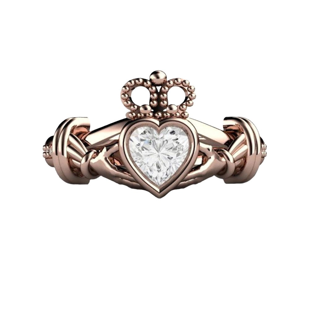 Traditional Irish Claddagh ring, a beautiful wedding ring
